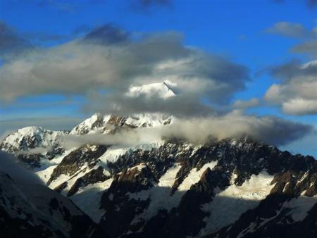voici le Mt Cook, plus haut sommet du pays
